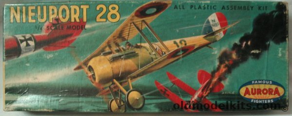 Aurora 1/48 Nieuport 28, 108-69 plastic model kit